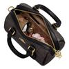 Coach Rowan 17 Brand Logo Cherry Print Leather Cylinder Bag Women Shoulder Bag Blue CY741-IMDEI
