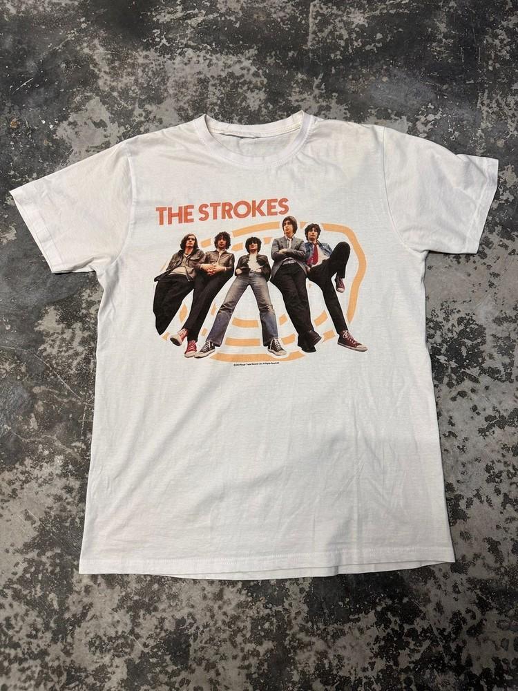 Винтажная футболка The Strokes Полный состав Размер от S до 5XL NE142 Унисекс футболка XXXL
