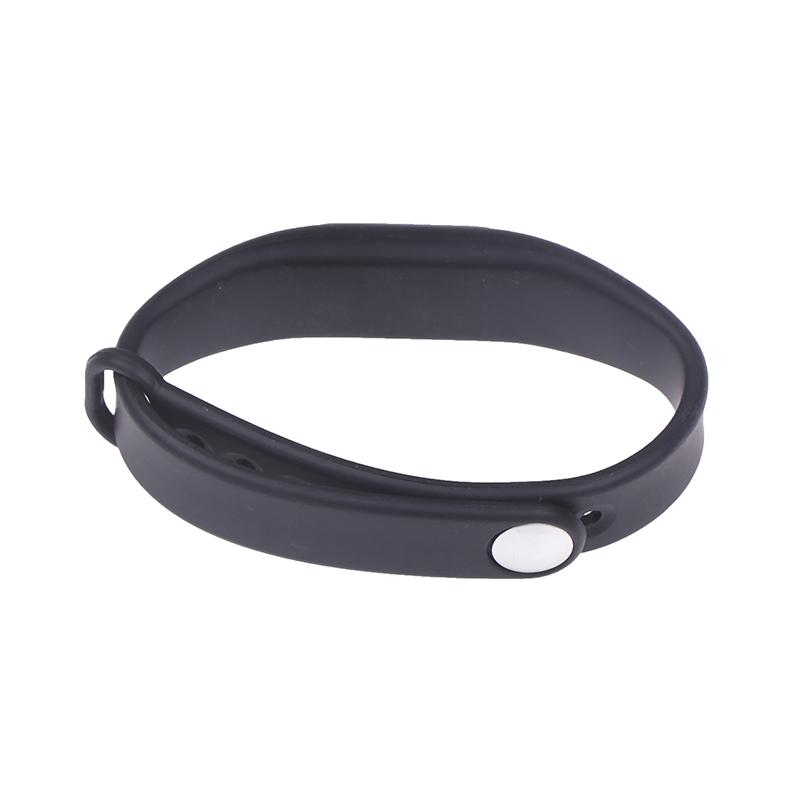 Adjustable Pure Black Silicone Rfid Wristband 125Khz/13.56Mhz 14443A Ic Chip Waterproof Wristband Bracelet