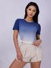 Women's Gradient Breathable Yoga Top - Quick-Dry, Versatile Sportswear for Outdoor Fitness