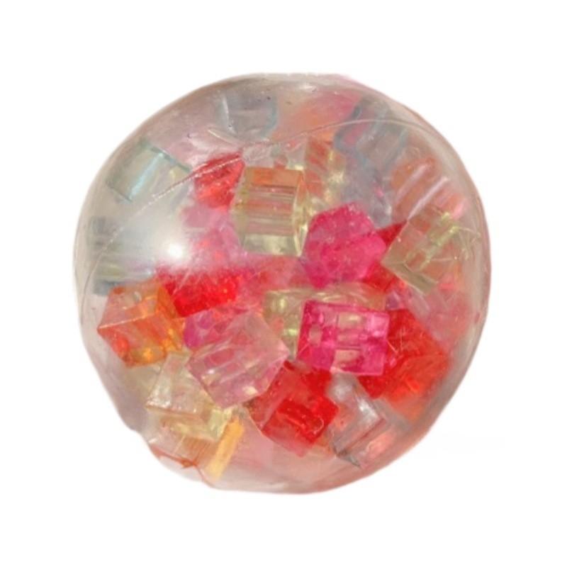 Tpr Colorful Ice Cube Handcraft Stress Ball For Kids And Teens