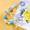 Candy Color Phone Buckle Beads Cute Lanyards  Bead Chain Pendant For Phone Strap