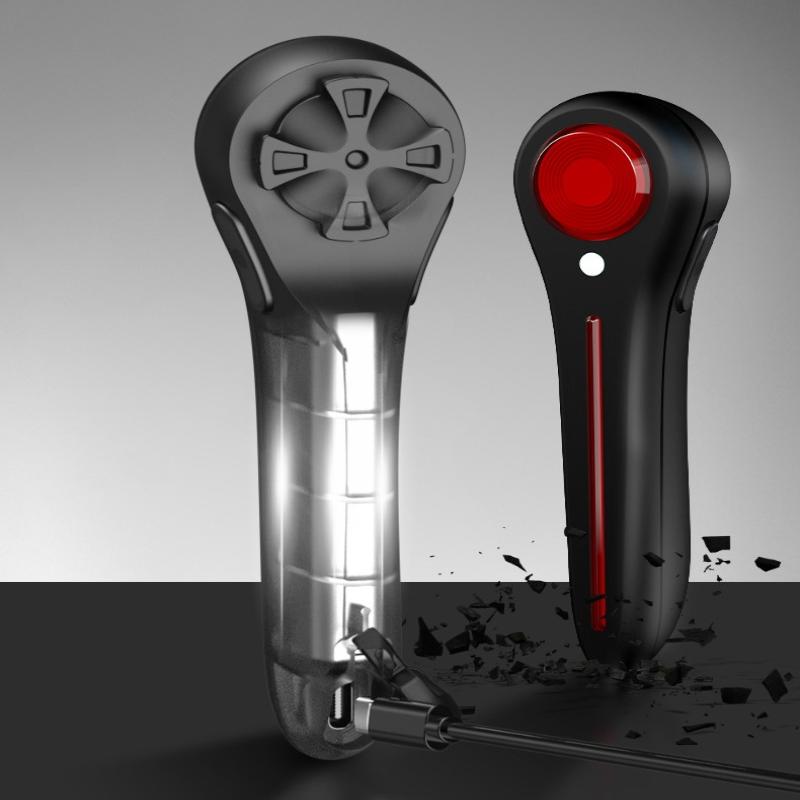 Luce Posteriore Bicicletta Sensore Frenata Ipx6 Flusso Lineare Lampeggiante Luci Posteriori Sensore Luce Intelligente Ricaricabile Led