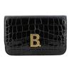 Classic B Logo Chain Leather Wallet Crossbody Bag Women Bags Black 5936151LRNM1000
