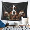 Berner Sennenhund Wandteppich Dekor Kunst Ästhetische Wandteppiche für Wohnzimmer Schlafzimmer Heimwandtuch Wandbehang
