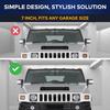 7 černých vnějších anténních stožárů pro Hummer H2 2003-2009 - Náhradní antény pro automobily, nákladní vozy a SUV - Kompatibilní s FM a AM rádii - Auto a Tr