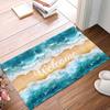 Beach Ocean Welcome Entrance Doormat Home Decor Kitchen Corridor Balcony Rugs Bathroom Anti-slip Floor Mat Bedroom Foot Mat