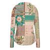 Women Lightweight Hooded Sun Protection Jacket Full Zip Long Sleeve Printed Pocket Outdoor Activewear Windbreaker