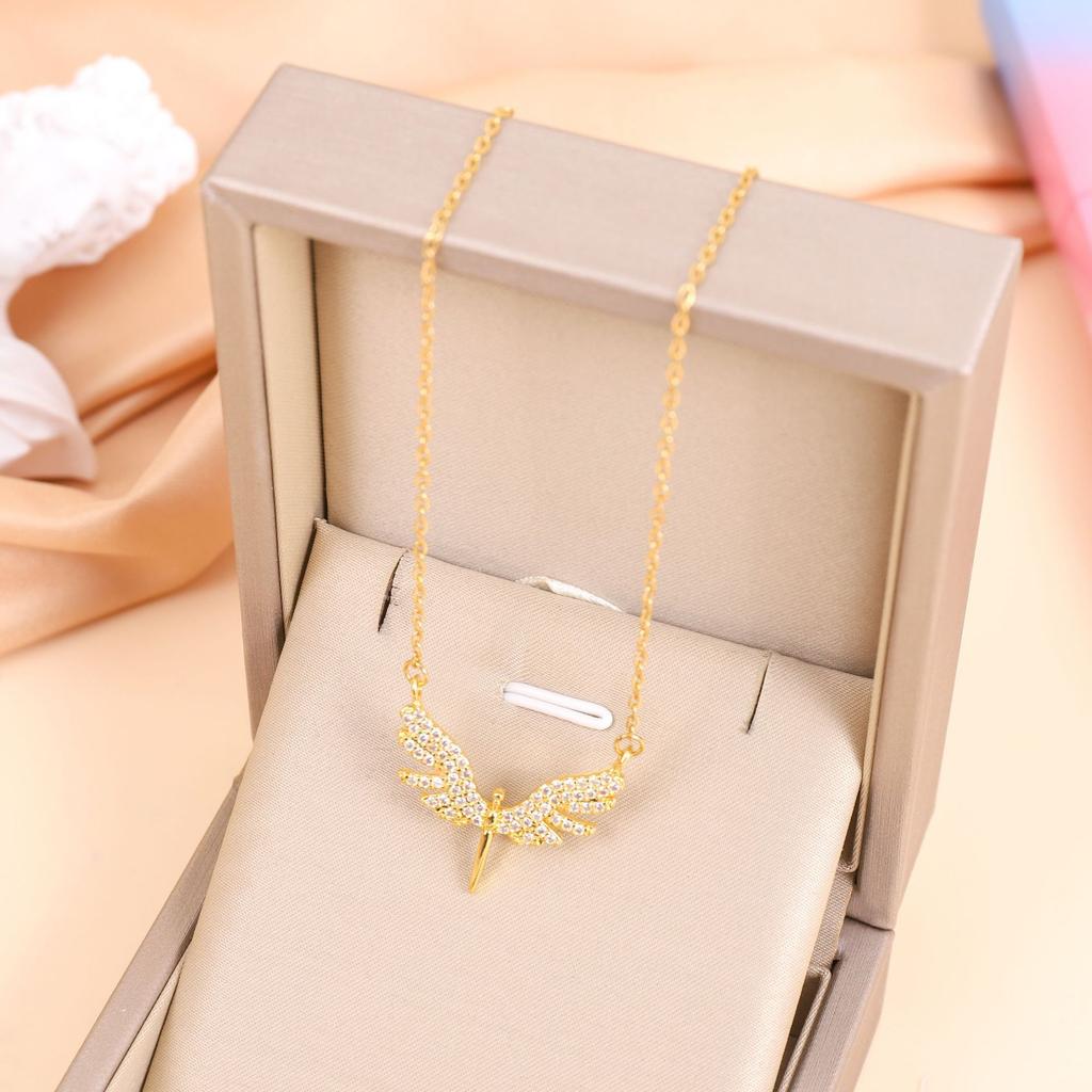 Punk Creativity Goth Red Color Love Heart Necklace Female Hip Hop Accessories All-match Personality Clavicle Chain Charm Jewerly