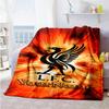 Liverpool Customize Text Blanket Gift Personalized Blanket Comfortable for Picnics Living Room Livingroom Office Chair Ideal for All Seasons