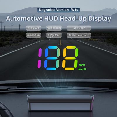 Car HUD Universal GPS Head Up Display Automatic Brightness Adjustment Speed Meter for All Car Truck Plug and Play Auto Part