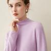 Pure Cashmere Half-High Collar Sweater: Autumn/Winter Loose Knit Base Layer