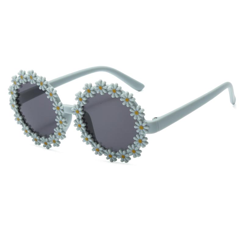 Kids Round Flower Sun Glasses Cute Daisy Sunglasses Outdoor Sun Protection Shades Fashion Funny Party Eyewear