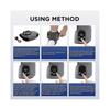 2025 Emsense Foot Massager Wireless Portable Triple Method 3 Vibration Mode Heated Ankle Wrap for Home Office Travel 1 Piece