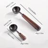 30ml Walnut Wood Coffee Scoop Stainless Steel Long Handle Measuring Spoon for Coffee Tablespoon Kitchen Tool Cafe  Accessories