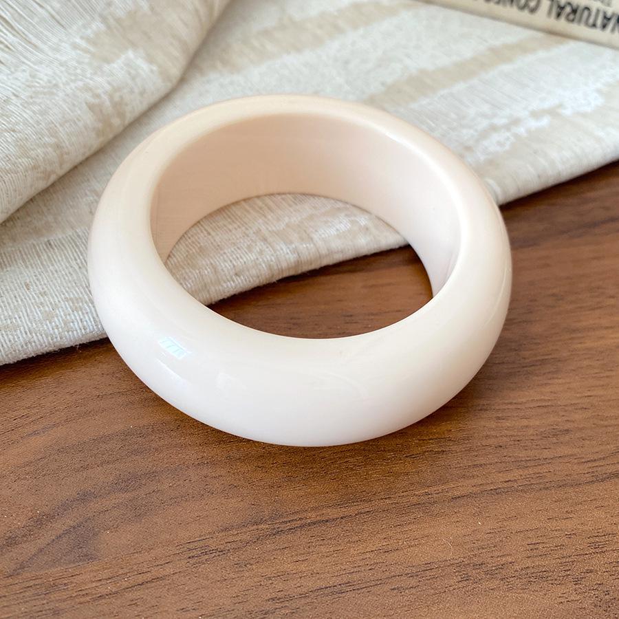 Europejski i Amerykański Akrylowy Geometryczny Okrągły Bransoletka - Luksusowa Wysokiej Klasy Przesadzona Biżuteria Ręczna