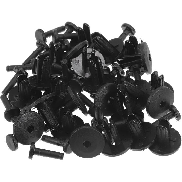 Car Front Fender Skirt Clip for GM for Chrysler Durable No.14019205 | Bumper Push Type Plastic Retainer Rivets Black 100 Pcs