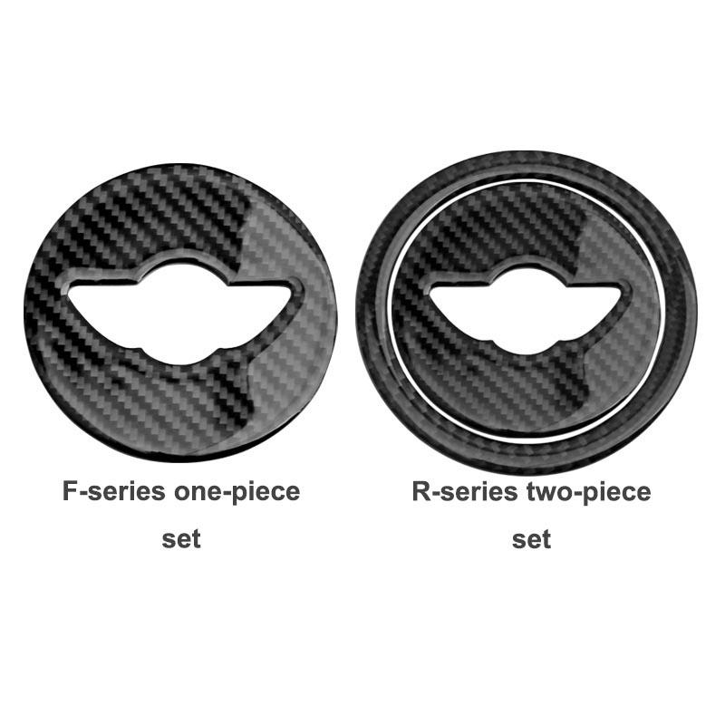 Carbon Fiber Patterned Car Steering Wheel Sticker Suitable For MINI F Series R Series Interior Accessories Tnrjc00