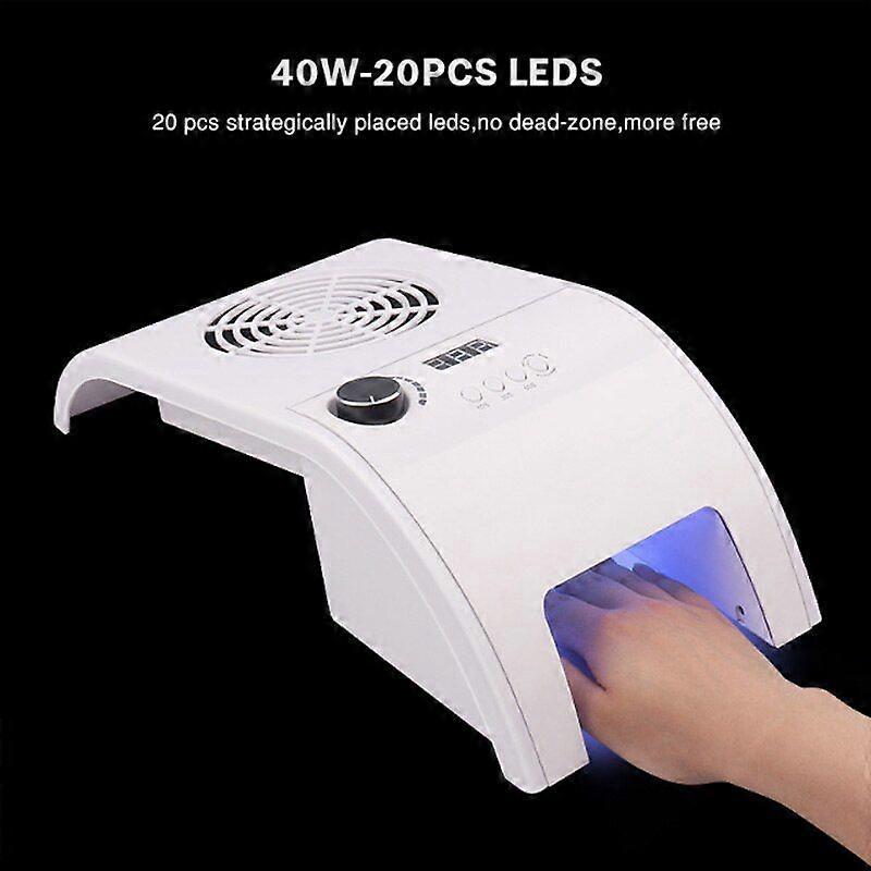 Nail Set with 3 In 1 Nail Art Machine Set Gel Nail Polish Kit Nail Lamp Nail Drill Manicure Vacuum Cleaner Sets H