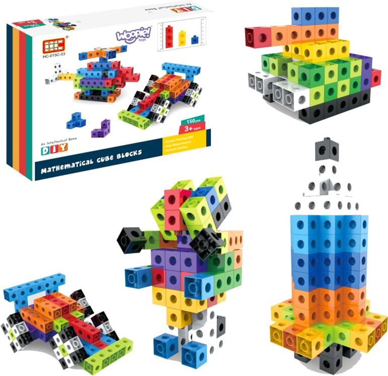 Woopie Diy Mathematical Cube Building Blocks 150 Pieces (5904326944381)