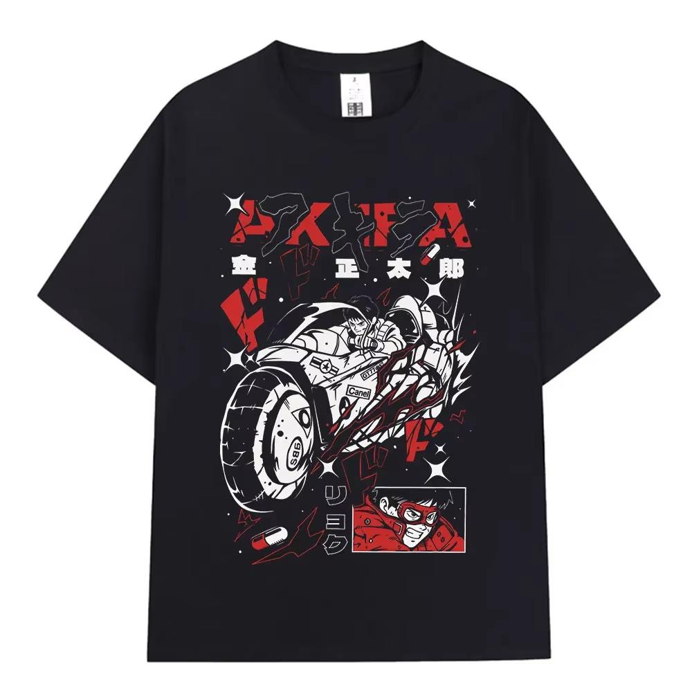 

Anime Akira T Shirts 90s Japanese Unisexga Movie Shotaro Kaneda Tshirt Unisexs Women Clothing Fashion Cotton Casual Tshirts Ins S