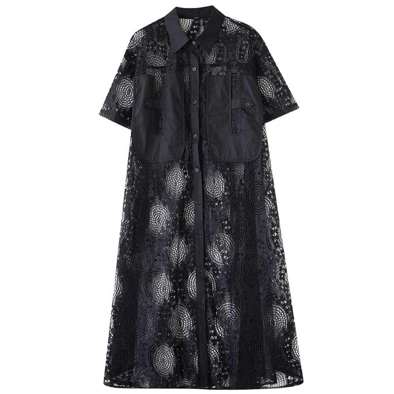 New Loose Plus Size Splicing Casual Simple Sweet Dresses