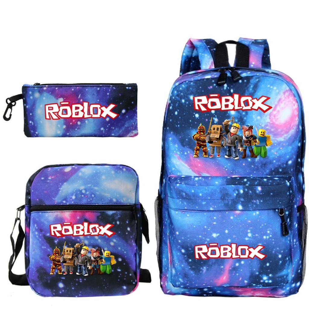 Primary And Secondary School Students Casual Schoolbag Three-Piece Cartoon Game Merchandise Printed Children'S Fashion Backpack