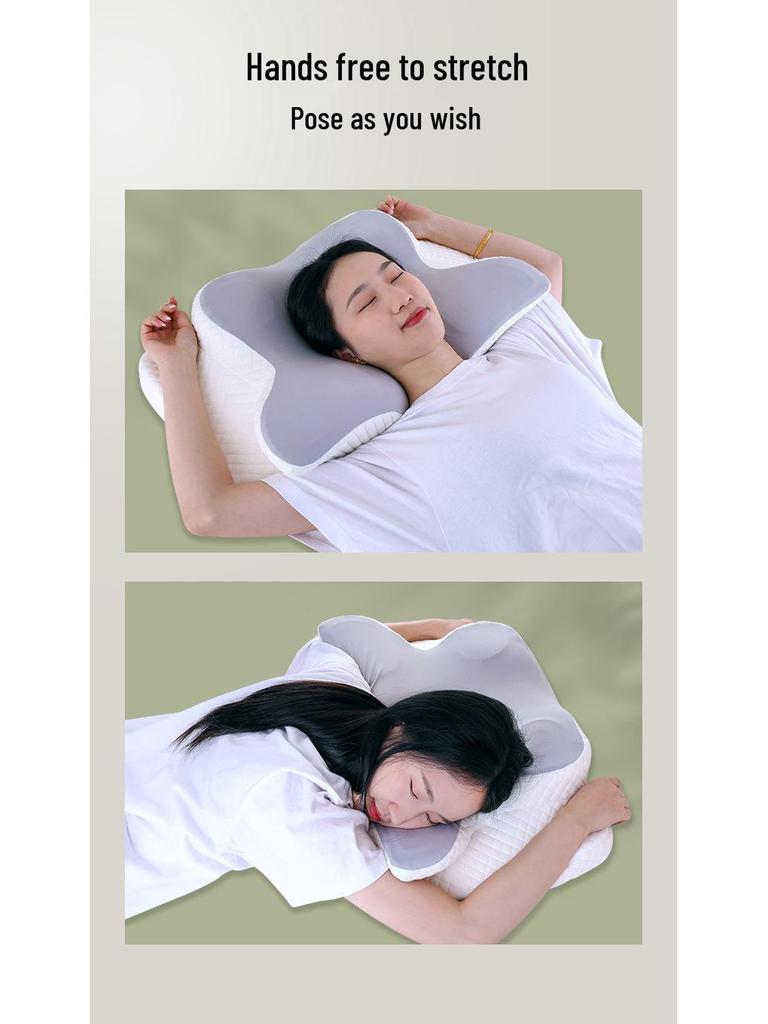 Comfortable Cervical Pillow with Slow Rebound Memory Foam and Patent Design