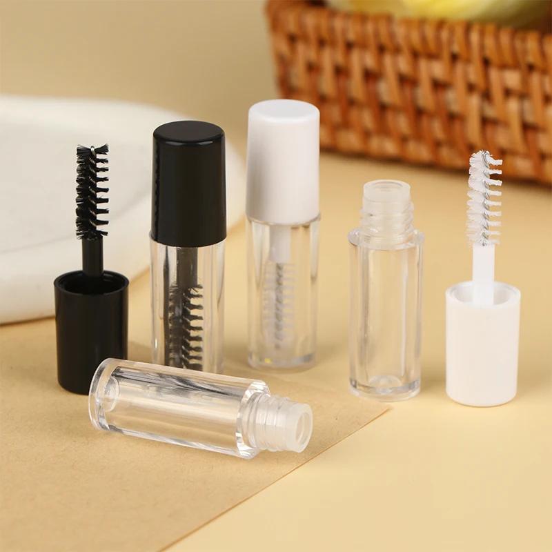 1.2ml 3PCS Empty Mascara Tube With Eyelash Wand Eyelash Cream Growth Solution Container Refillable Bottle Trial Packaging DIY