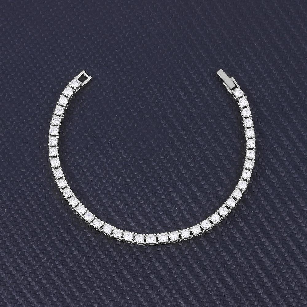 14mm Bracelet With Box Buckle High Quality Iced Out Cubic Zirconia Hip Hop Fashion Personality Jewelry For Gift Luxury Men Women