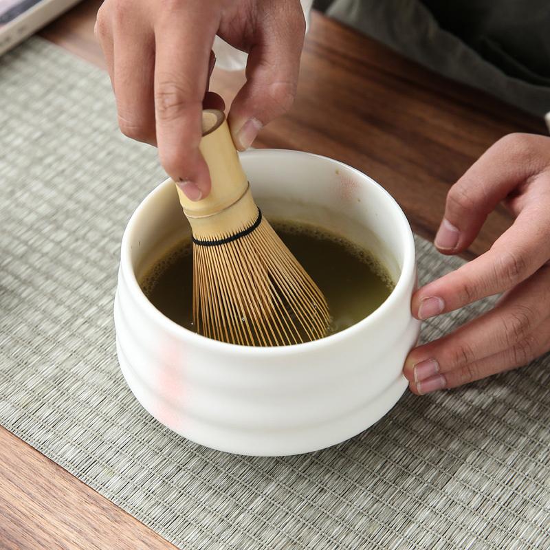 3PCS Japanese Matcha Tea Set Whisk Stand Tea Ceremony Matcha Bowl Grinder Brushes Tea Tools Holder Tea-making Tea Accessories