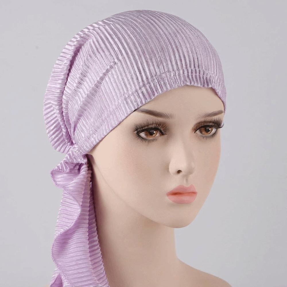 Elastic Cotton Women's Beanie Cap Soft Lady's Muslim Hijab Headscarf Turbantes Caps Muslim Women