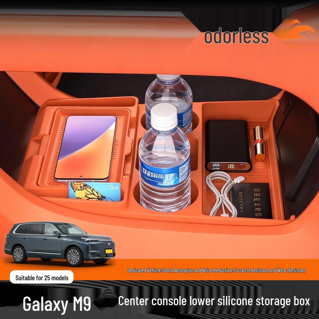 Silicone Storage Organizer for 25 Geely Galaxy M9 Console Models