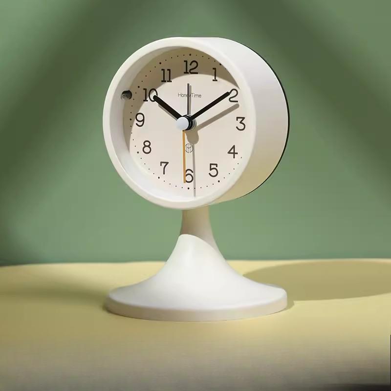 Nordic Style Simple Ins Small Alarm Clock Silent Student Creative Personalized Desktop Ornament Clock Bedside Clock