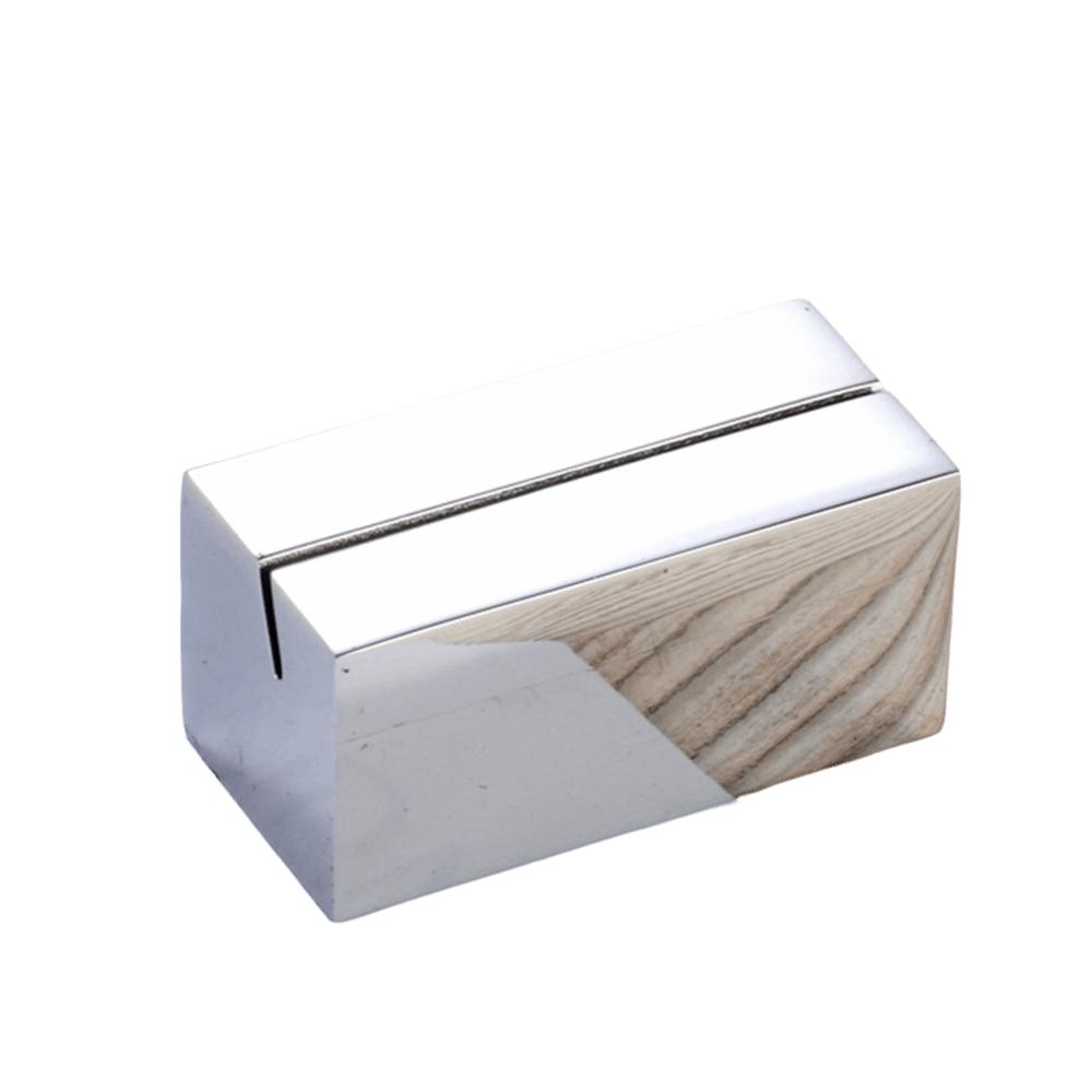 Geometric Shape Table Place Card Holder Solid Menu Sign Holder Photo Picture Holder Clip  Hotel