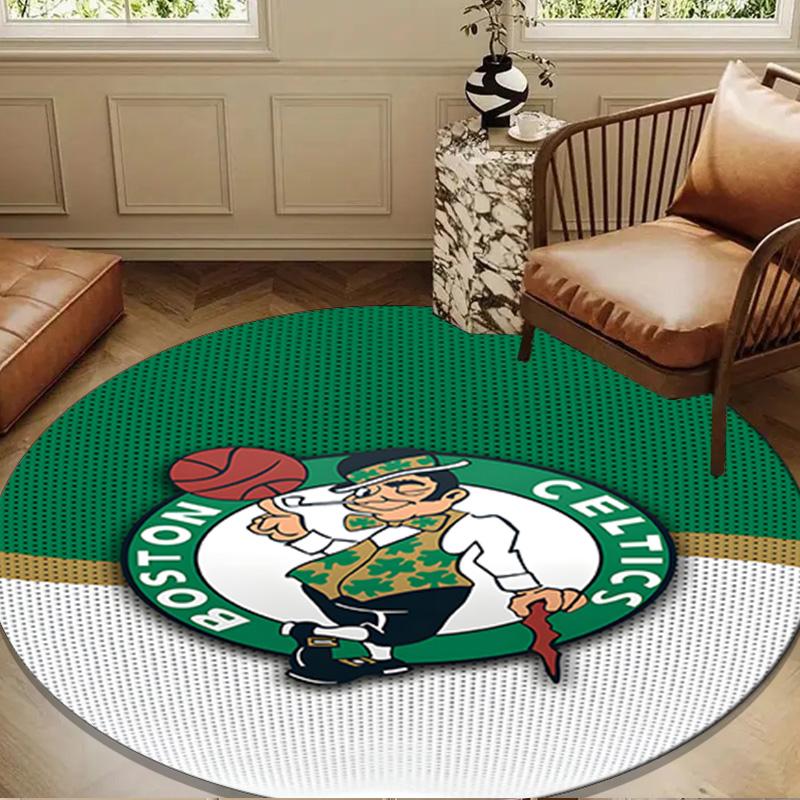 Boston-Celtics Logo Round mat, Anti-slip Circle Carpet Chair rug For livingroom,Bedroom, doormat home decor Gift Christmas Gifts