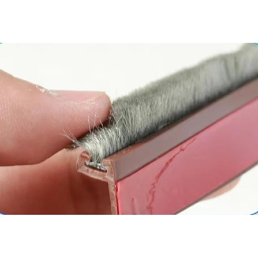 Door Seal Draft Stopper with Brush Reduce Noise, Rubber Door Sweep Breeze BlockerInsect Proof, Dust Proof and Sound Proof Seal