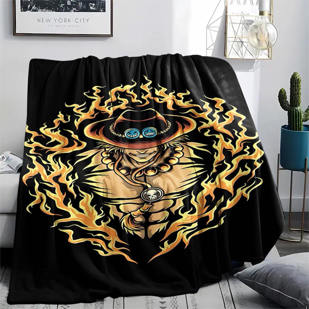 One Piece character Print Flannel Blanket,High quality Comfortable for All Seasons,Home Decor,Warmth and Comfort,Perfect for Christmas Gifts