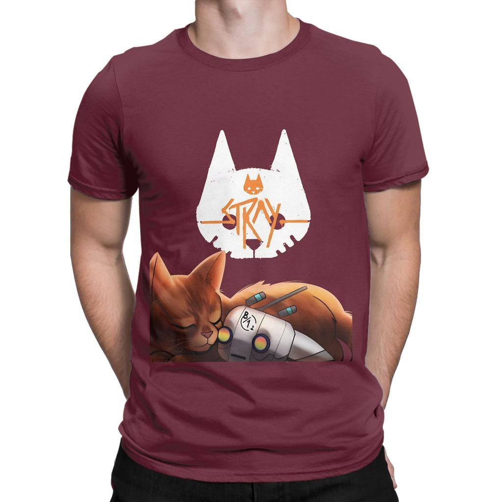 Stray and B12 Sleeping Funny 100 Cotton TShirt Stray Tees Tops For Unisex