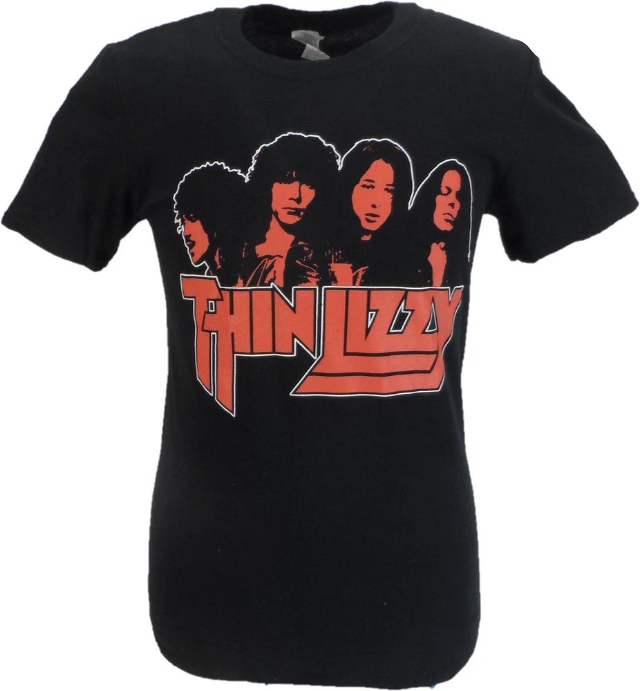 Unisexs Thin Lizzy Band Shot Officially Licensed T Shirts S