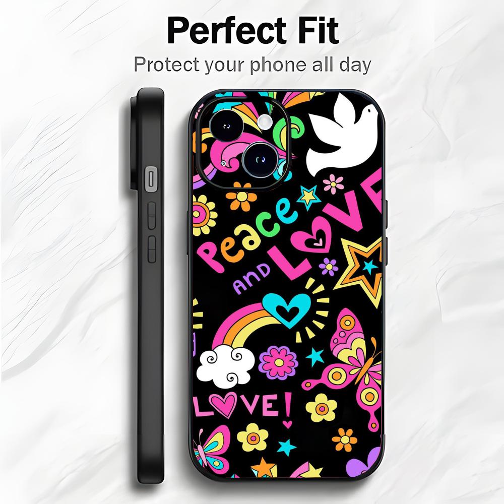 Sweet Lovely Heart Of My Beloved Art Phone Case Phone Case Soft Packaging Lightweight For iPhone17 16 15 14 13ProMax
