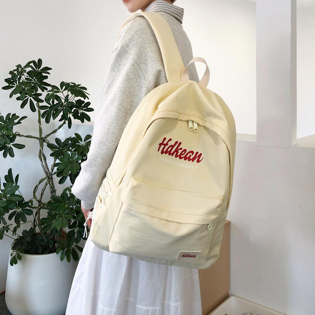 Schoolbag1011 New Japanese Trend Backpack Letter Printing Middle School Student School Bag High School Student Travel Backpack