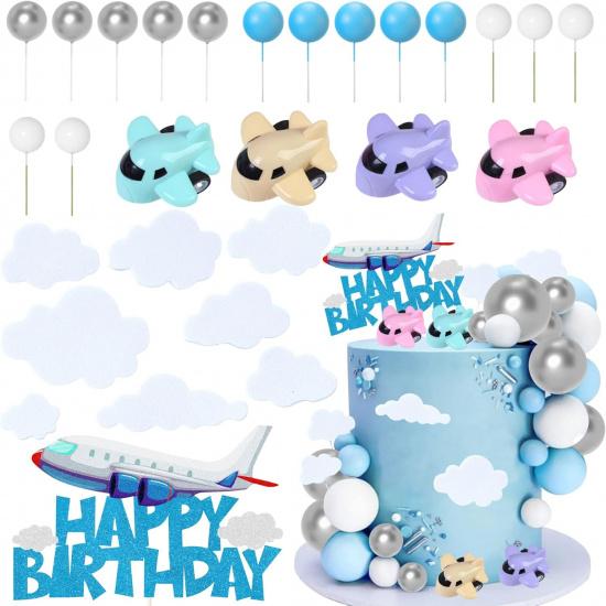 Airplane Theme Birthday Cake Decoration Airplane Birthday Party Decorations Airplane Cake Toppers