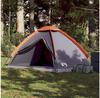 Wasserdichtes 2-Personen-Campingzelt Vidaxl grau-orange