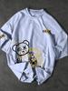 Fashionable men's summer personalized teddy bear letter print comfortable and breathable round neck T-shirt outdoor street top