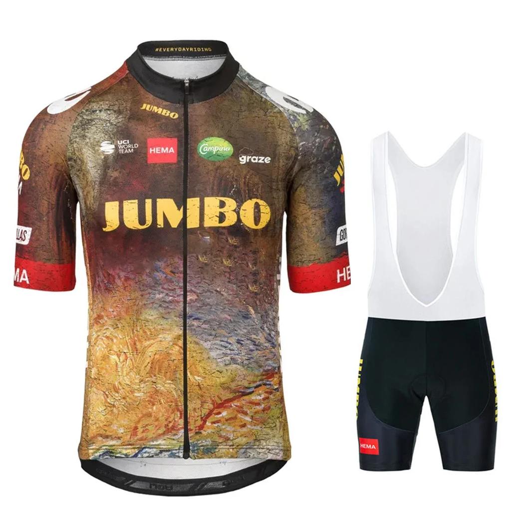 2026 Pro Team Cycling Jersey Set Men's Ciclismo Clothing Road Bike Shirts Suit Bicycle Bib Shorts MTB Wear Maillot Culotte