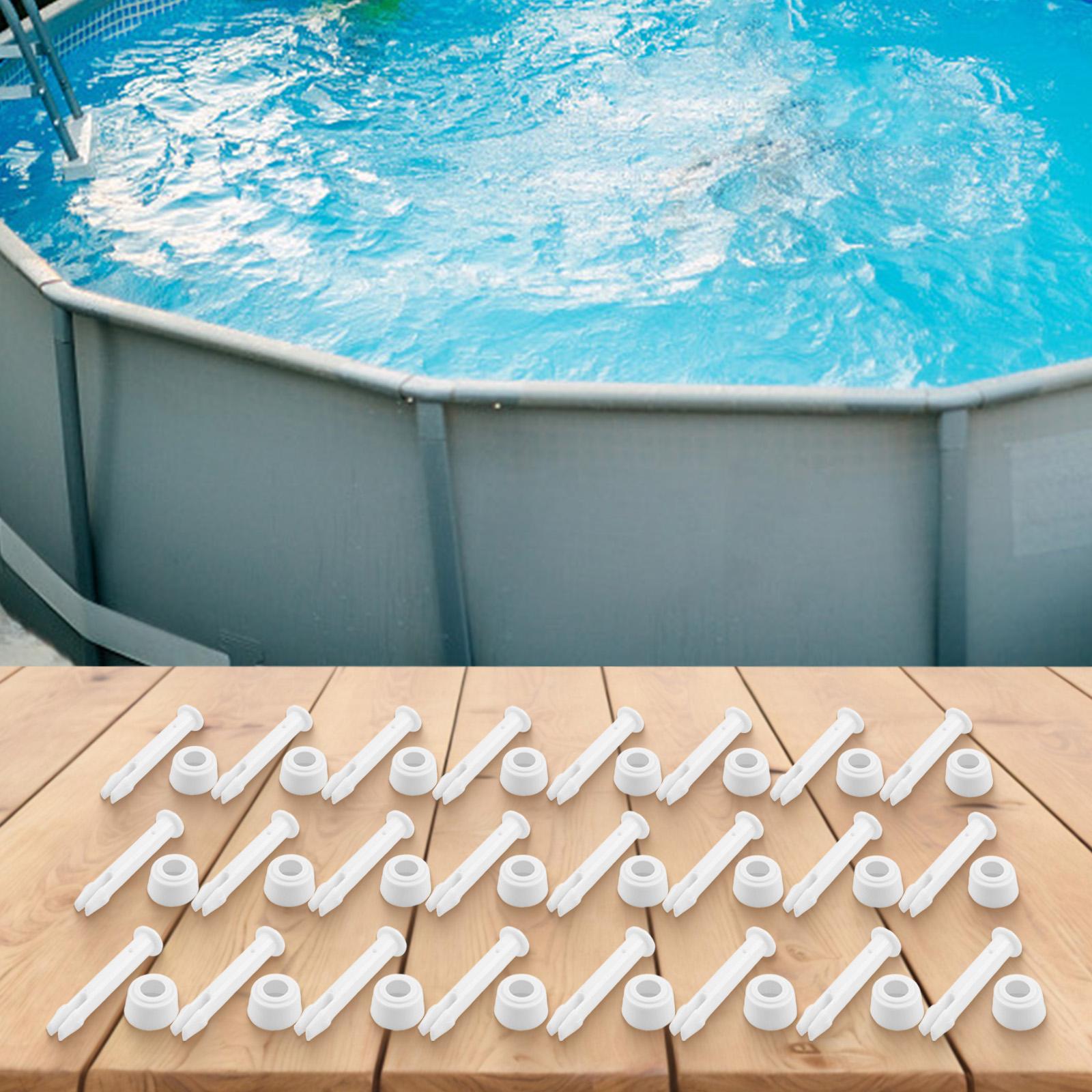 

For Pool Owners Pool Connector Pins Connector Pins For Pools Leak-Proof Connection Plastic Material Secure Pool Seals 5.5cm