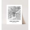 Eleville 8X10 Unframed Philadelphia Pennsylvania City View Abstract Road Modern Map Art Print Poster Wall Office Home Decor Minimalist Line Art