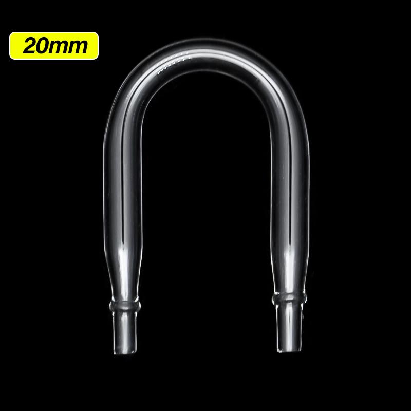 Connecteur de tuyau d air d aquarium, tuyau en forme de U, Tube d oxygène Co2, clapet anti-retour, Tube en verre pour diffuseur de Co2, accessoires 20mm inside width