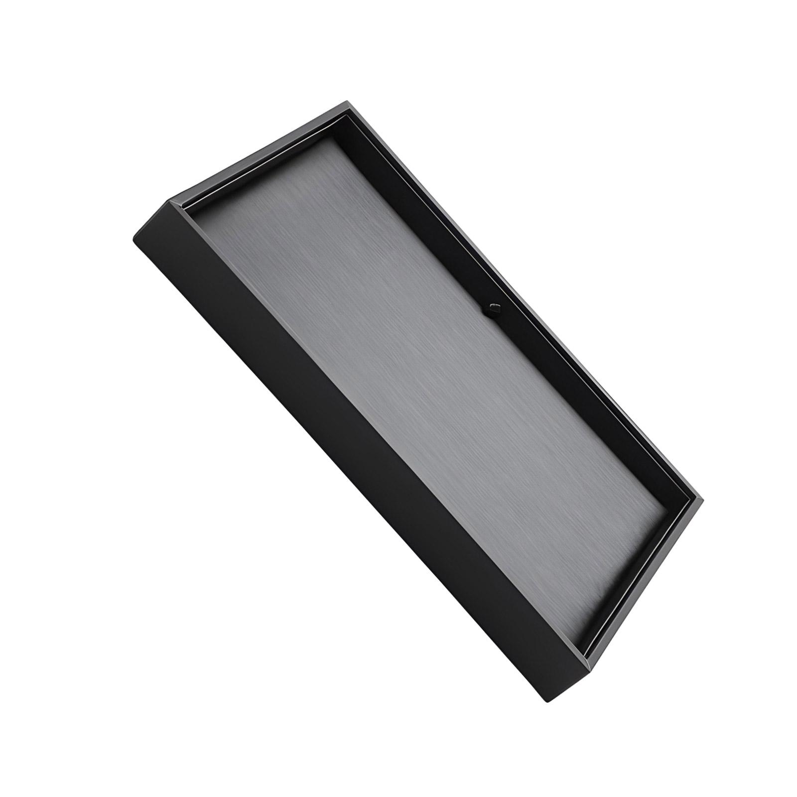 

Stackable Black Jewelry Display Tray Elegant Black PU Jewelry Display Tray For Storing Rings And Necklaces Adornment M